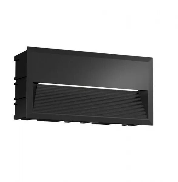 ZYKOS ENCASTRE RECTANGULAIRE NOIR 10W 2900K-IP65-IK09 400LM