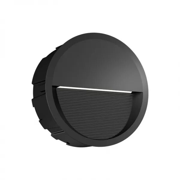 ZYKOS ENCASTRE ROND NOIR 5W 2900K-IP65-IK09 220LM
